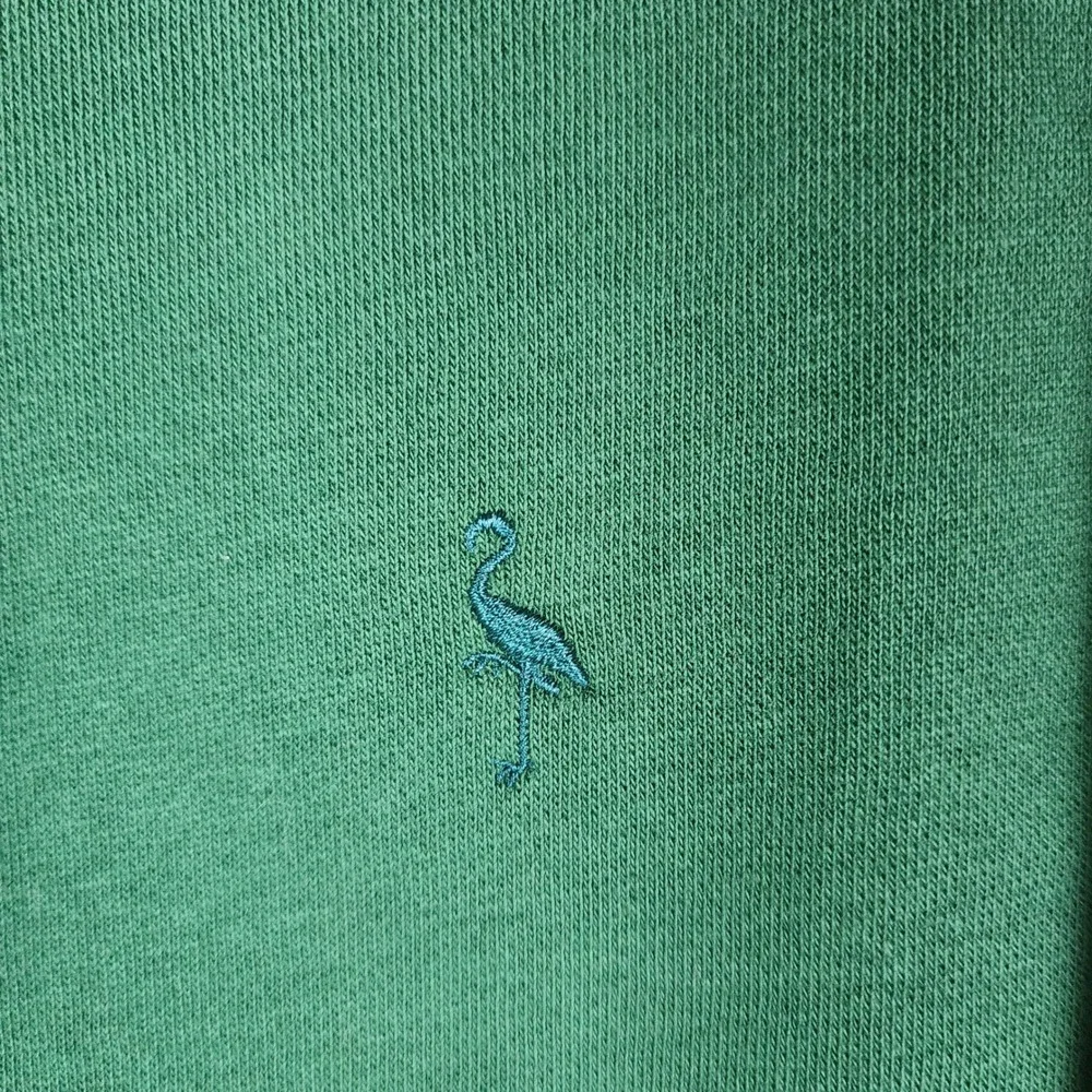 Tailorbyrd Quarter Zip Sweatshirt‎ Mens XL Green Cotton Blend Pullover Logo